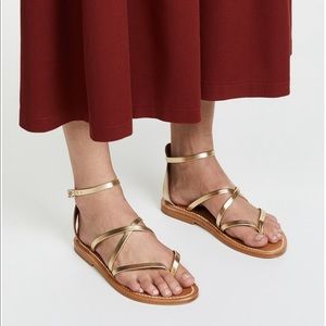 K.Jacques Epicure Sandals Gold - size 39